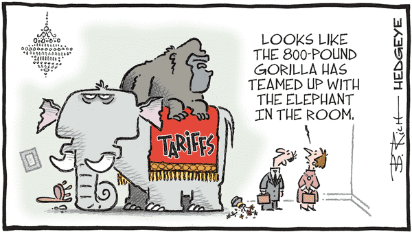 Cartoon of the Day - 06.11.2025 Tariff elephant in the room cartoon