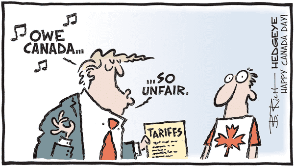 Cartoon of the Day - 07.01.2025 Canada tariffs cartoon