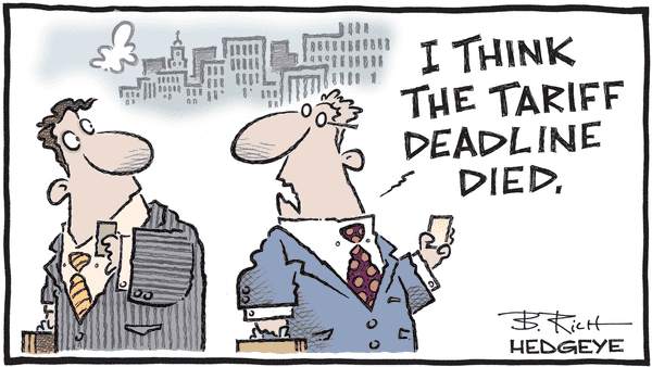 Cartoon of the Day - 07.10.2025 tariff deadline cartoon