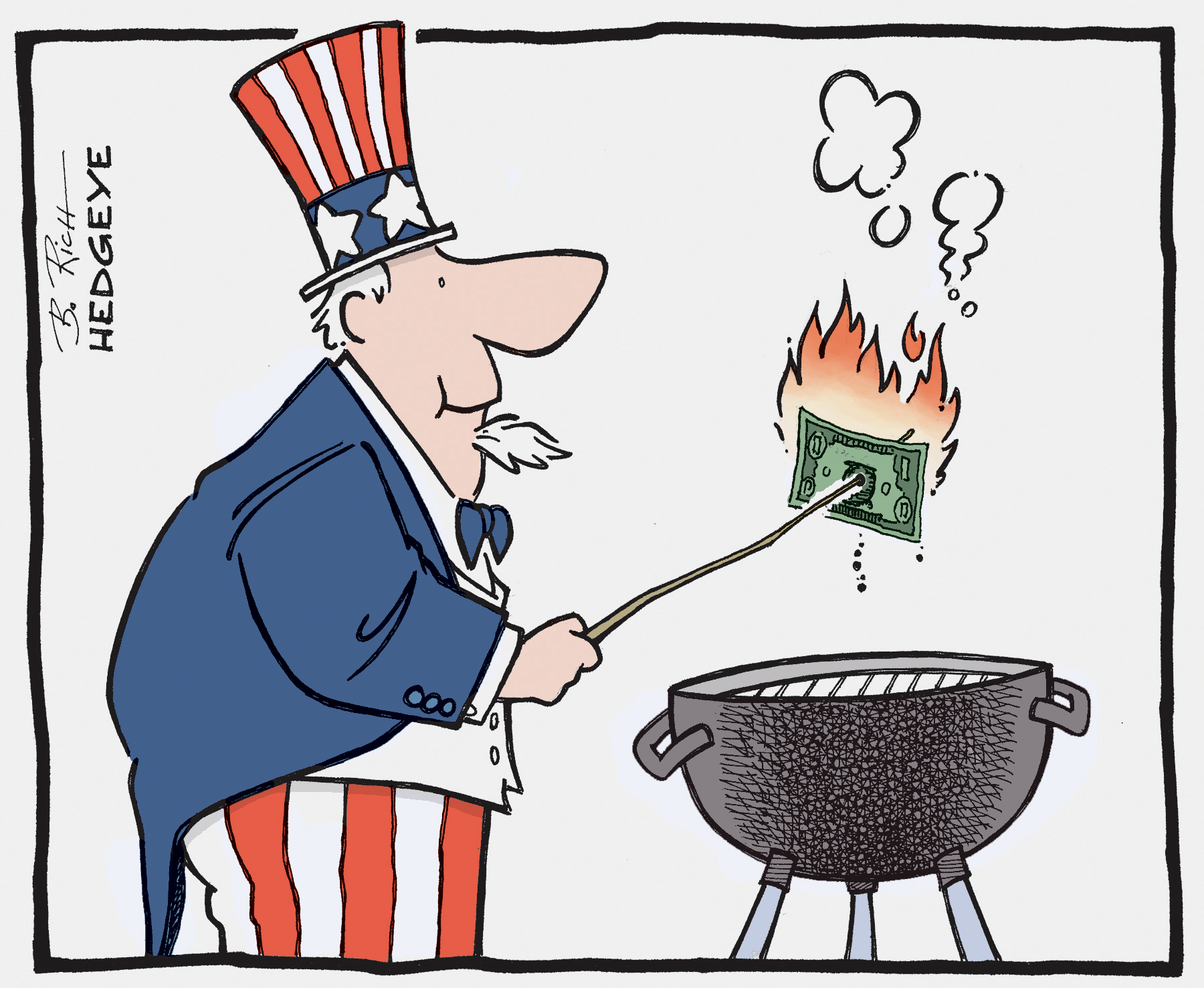 Cartoon of the Day Grilling the US Dollar