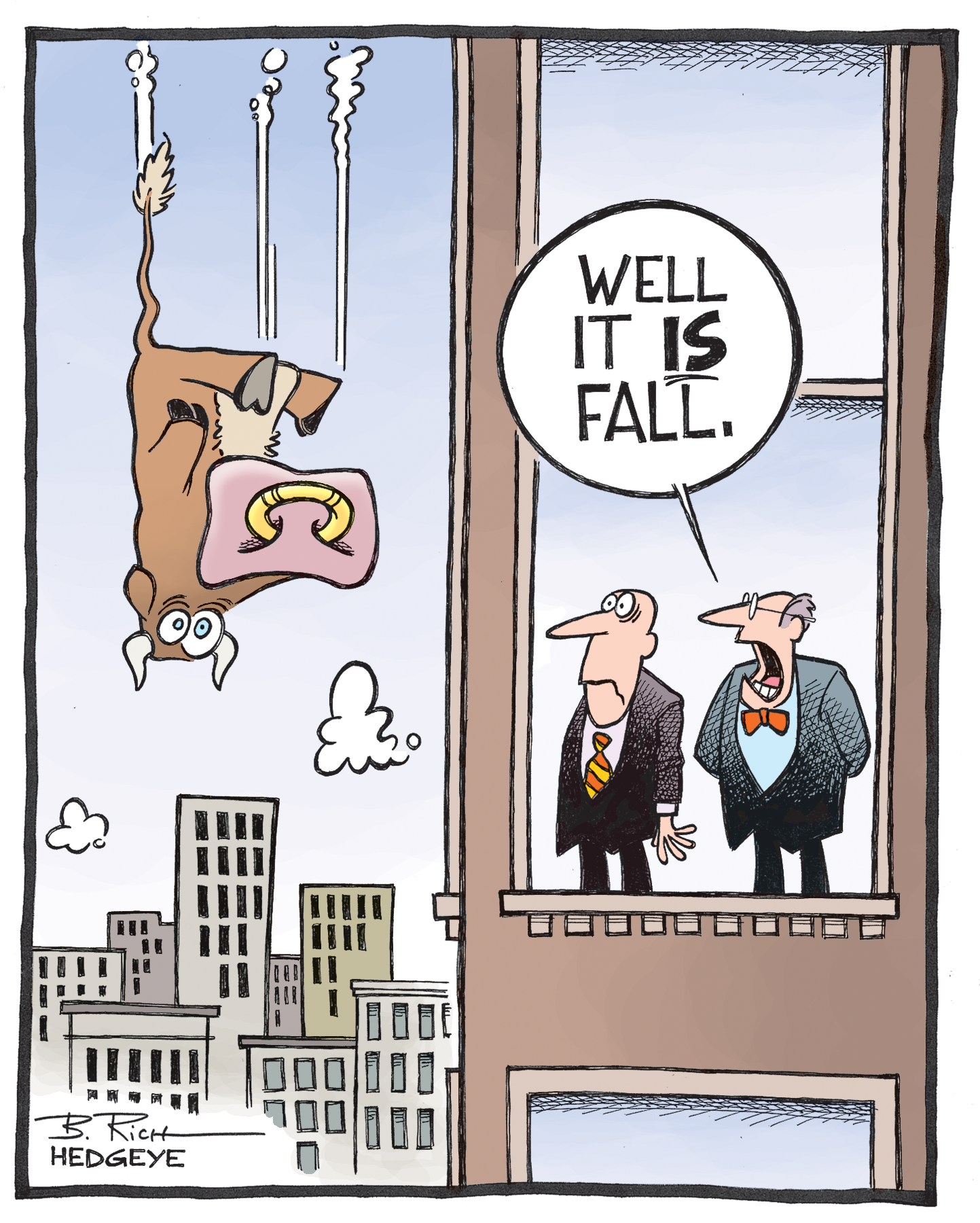 Cartoon of the Day Falling Stocks