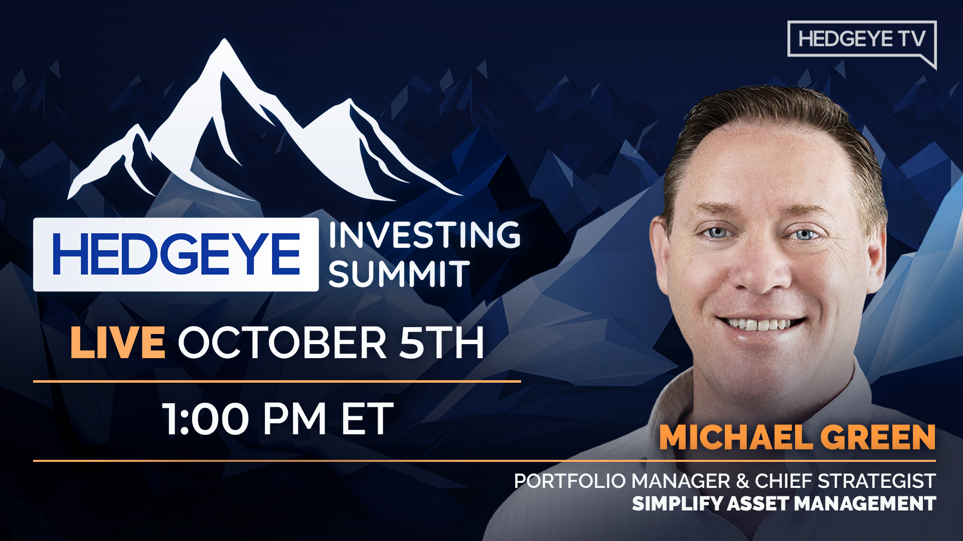 Michael Green & Keith McCullough (Hedgeye Investing Summit)
